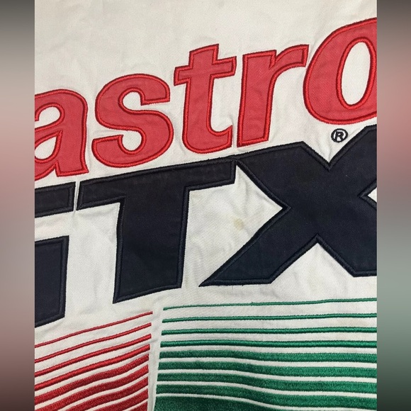 John Force Racing Castrol GTX Pit Jacket White Mens Size 2XL Vintage - Picture 14 of 16